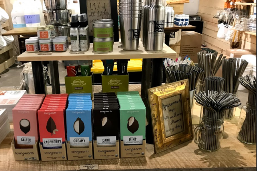 Products from Bring Your Own, LLC are fairly sourced and promote sustainable living. Products include chocolate, metal straws, candles, books, and insulated cups.