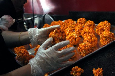 making popcorn balls